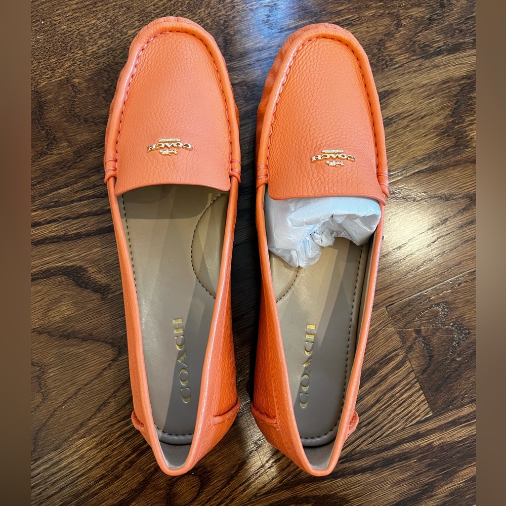 Coach never worn Marley Leather Driver Loafers
